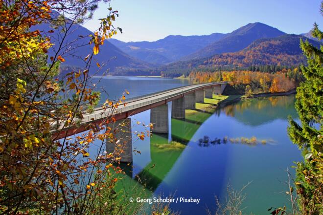 Sylvenstein-Speicher - Brücke