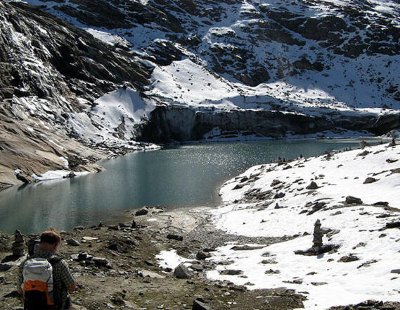 Der Eissee - 30 min Gehzeit von der Warnsdorfer Hütte