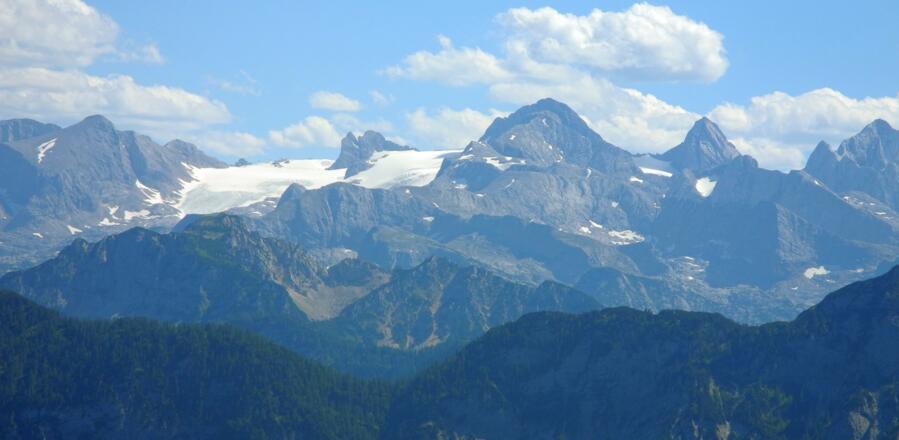 Im Süden befindet sich der Dachstein.