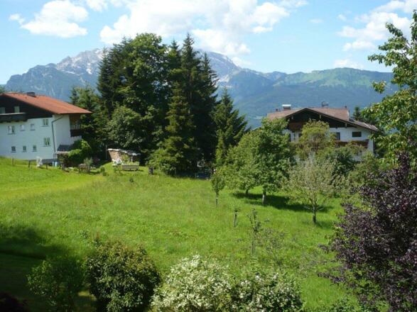 Blick vom Balkon Richtung Hohen Göll