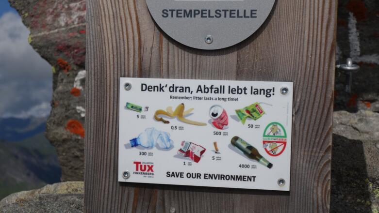 Friesenbergscharte Hinweis (5 Jahre Verdauung für eine Kippe)