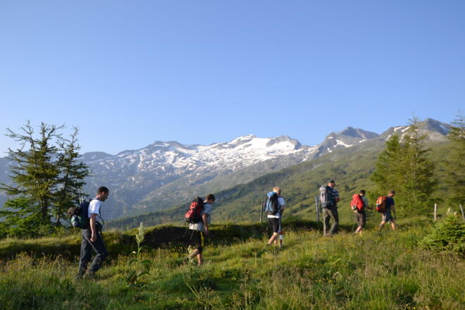 Blick zum Keeskogel oberhalb der Aschlreitalm