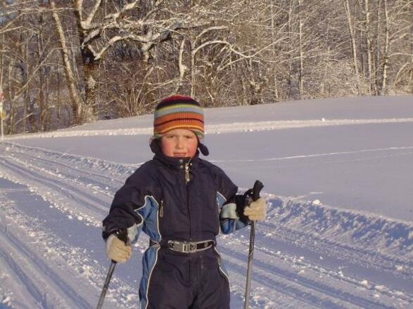 Langlaufloipe im Weißachtal