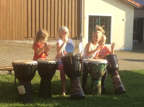 Spaß beim Trommeln