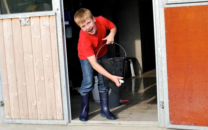 Bei uns werden Ihre Kinder schnell zum Landwirt
