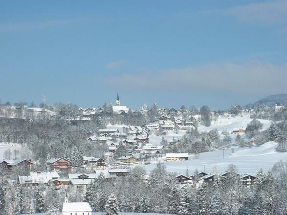Blick auf Oberstaufen Winter