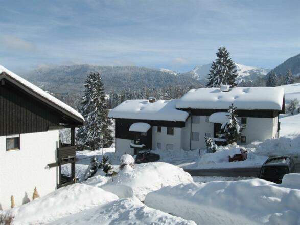 Blick von der Wohnung zum Hochgrat