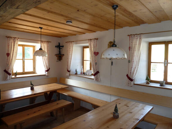 Stube in der Ebenforstalm-Hütte © Nationalpark Kalkalpen Buchner