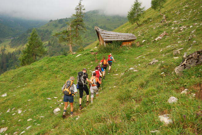 Unterwegs von der Viehhausalm zur Schied-Hochalm
