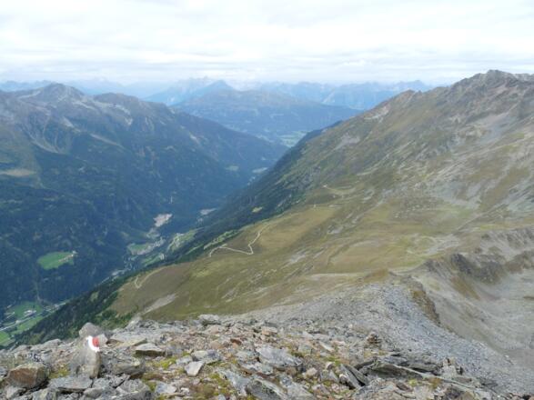 Tiefblick ins Pitztal.