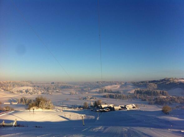 Sinswang von der Bergstation der Skilifte