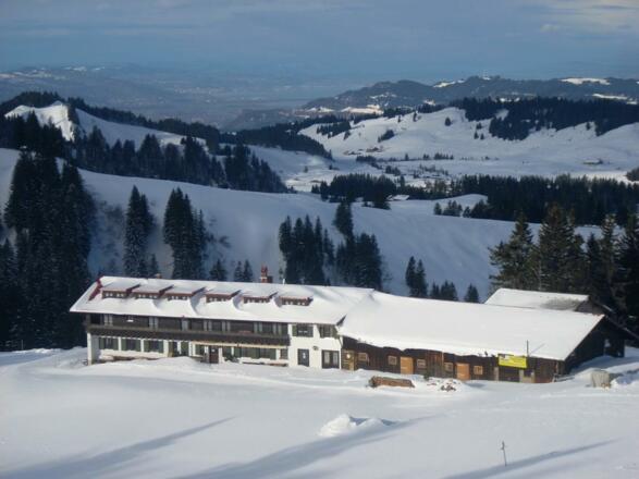 Winterbild mit Bodenseeblick