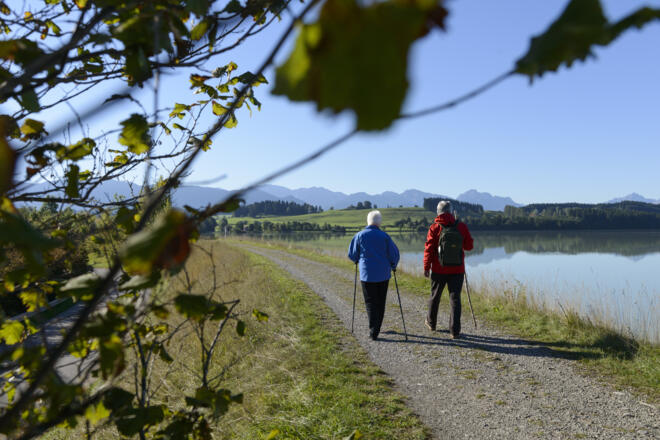 Entlang des Lechs auf dem LechErlebnisWeg bei Steingaden