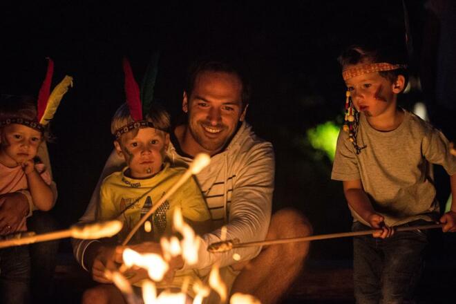 Abenteuerliche Stunden am Lagerfeuer
