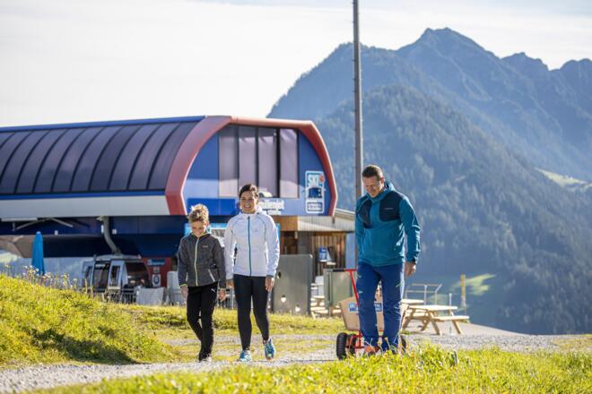 Bergstation Reitherkogelbahn - auf zum Juppi Zauberwald