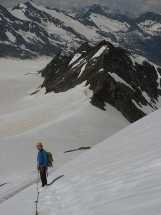 Abstieg vom Hohe Wilde Nordgipfel