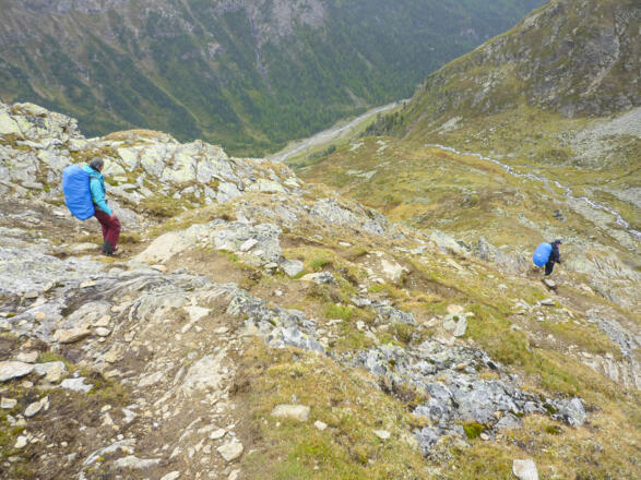 Abstieg ins Warenkar zum Warenbach