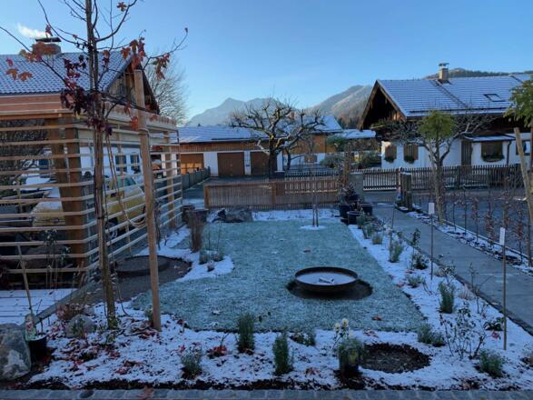 Garten im Winter
