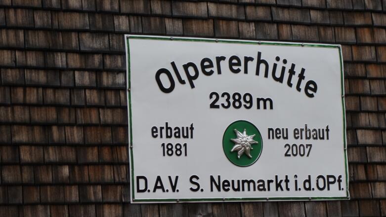 Hüttenschild (Baujahr 2007)