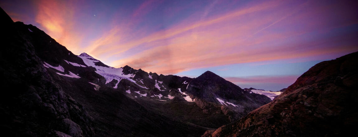 Morgenliche Ausblicke vor der Hildesheimer Hütte