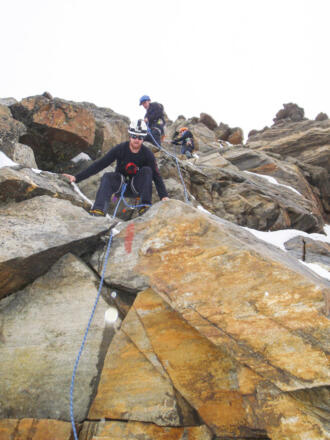 Abkletterei am Zuckerhütl
