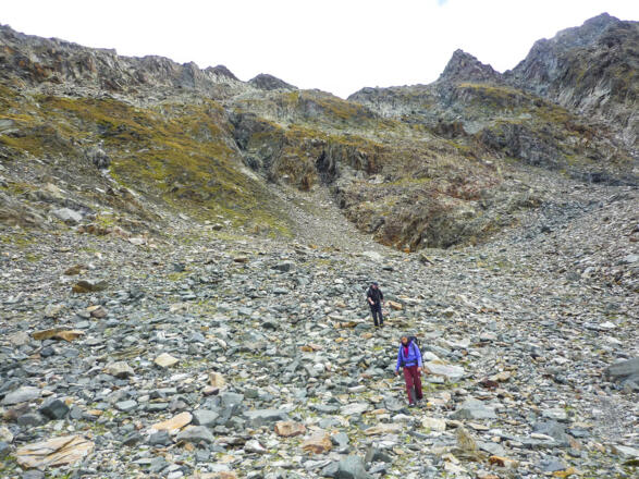 Abstieg durch Richtung Fräulasköfel