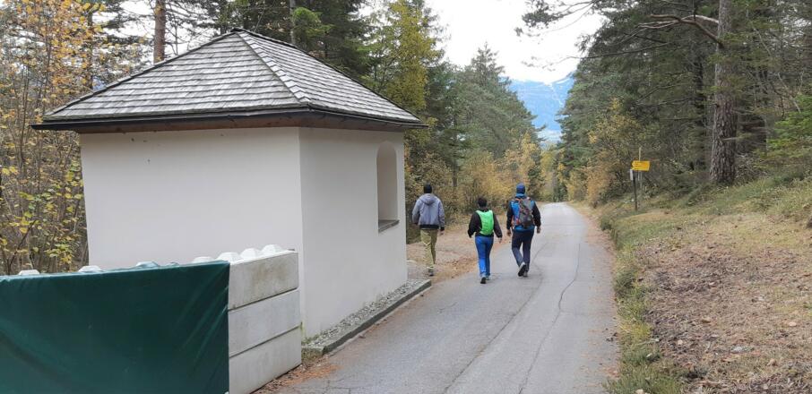 ... bis zur Bergerkapelle. Gleich dahinter links in den Wald und zurück zum Ausgangspunkt.