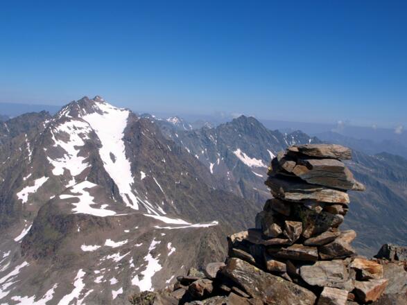 Grüne Tatzen-Ferner am Seeblaskogel, gesehen vom Bachfallenkopf.
