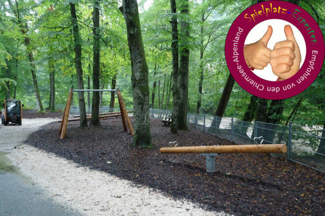 Spielplatz Eichental Schaukel und Wippe