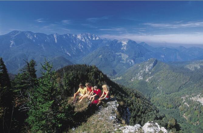 Gipfelblick vom Trämpl, Nationalpark Kalkalpen