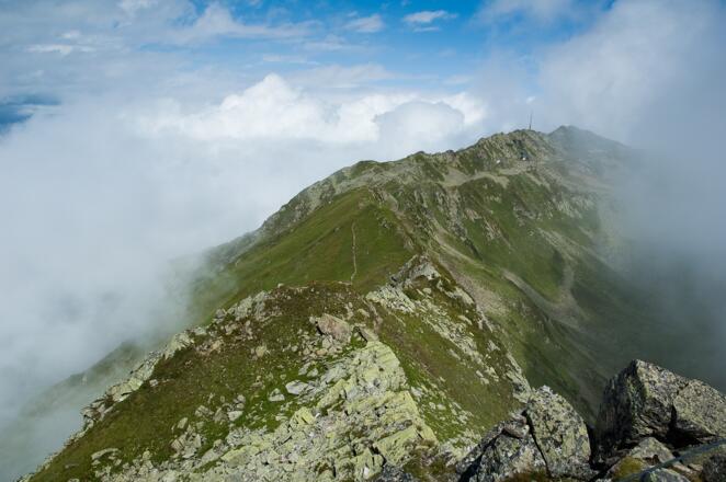 Zamangspitze Richtung Kreuzjoch