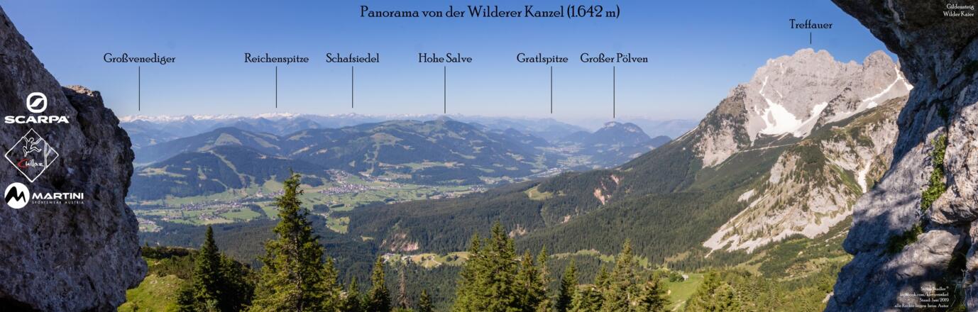 Panorama von der Wilderer Kanzel