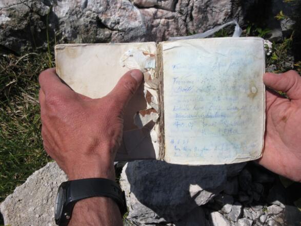 Erster Eintrag im Gipfelbuch: 1967!!!