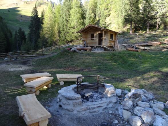 Feuerstelle im Zanderstal bei Samnaun