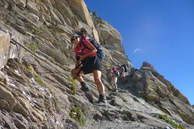 Abstieg von der Dürrenfeldscharte zur Sudetendeutschen Hütte