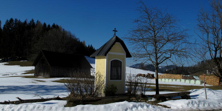Bildstock bei Parkmöglichkeit Lurnwiese