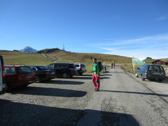 Parkplatz auf der Loferer Alm
