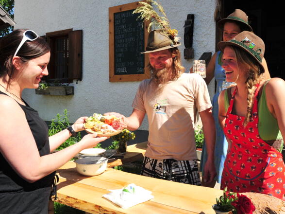 Einkehren auf der Gschwendtalm
