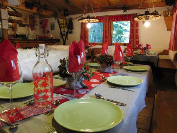 Kraxlhütte - Tischdekoration