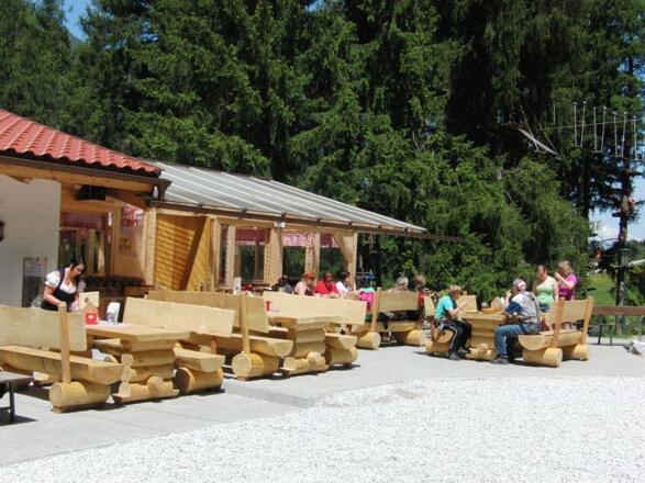 Kraxl-Hütte beim Hochseilgarten