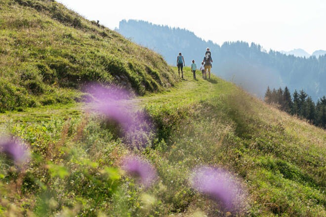 Wandern auf dem Sonderdach