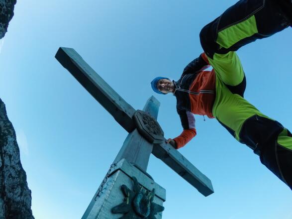 Gipfelselfi auf der Adlerspitze