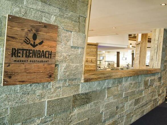 Rettenbach Market Restaurant Beschilderung