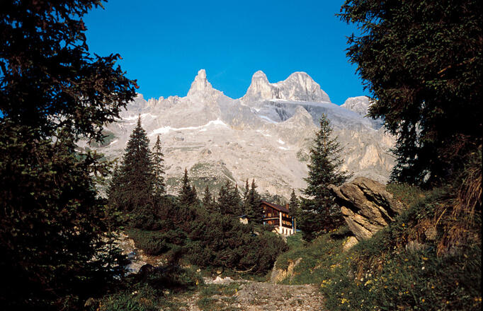 Drei Türme mit Lindauer Hütte
