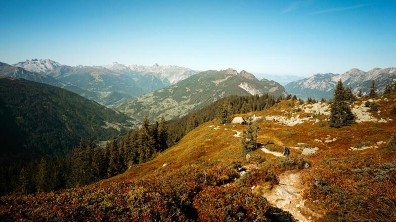 Herbststimmung auf dem Rückweg vom Muttjöchle