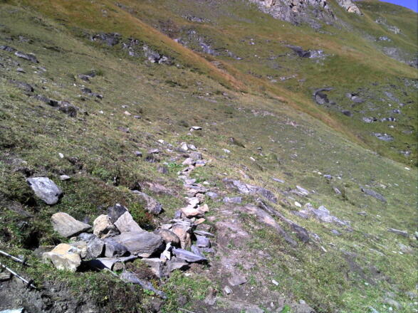 Abzweigung unten &#039;Alter Weg&#039;