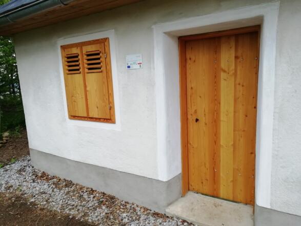 Eingang Wandererrast Pförtnerhaus St. Oswald bei Haslach