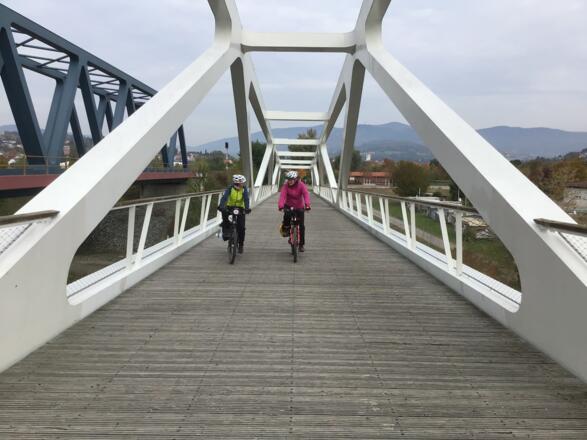 Schleifenroute - Deggendorf Rahrradbrücke