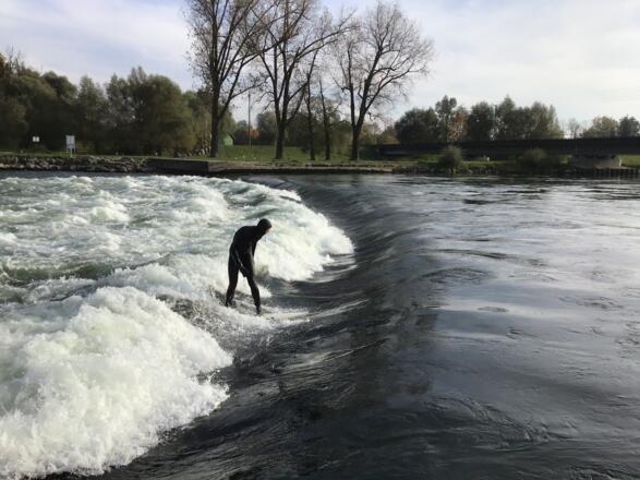 Schleifenroute - Posching Surfer Isarwelle