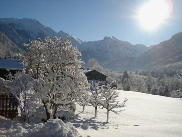 Winterimpression vor unserem Haus